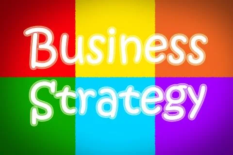 Business strategy concept Stock Illustration