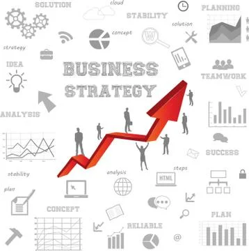 Business strategy concept Stock Illustration