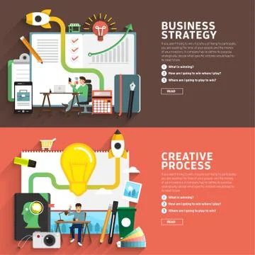Business Strategy Creative Stock Illustration