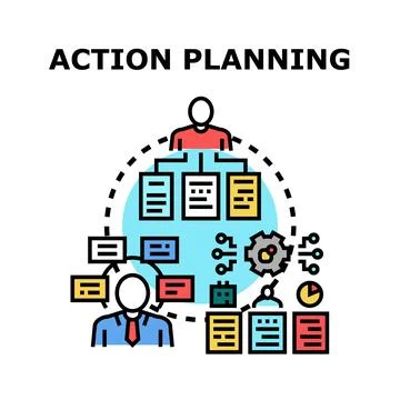 Business strategy development process planning management 스톡 일러스트