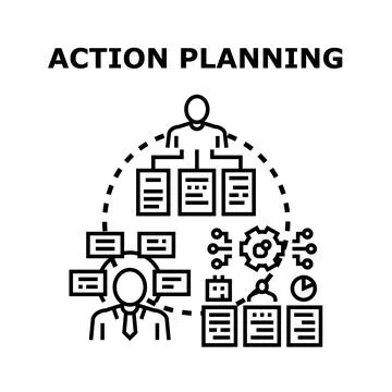 Business strategy development process planning management 스톡 일러스트