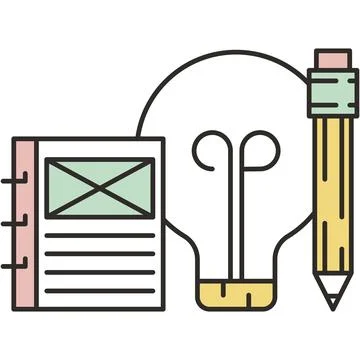 Business strategy idea icon vector on white Stock Illustration