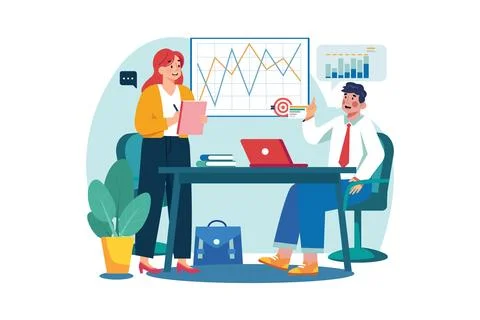 Business strategy Illustrazione stock