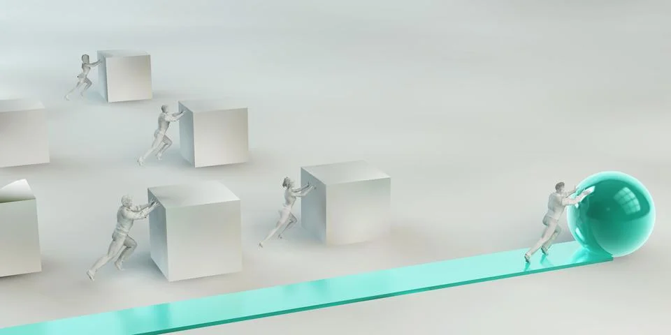 Business Strategy Implementation Illustrazione stock