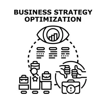Business strategy optimization process concept vector イラスト素材