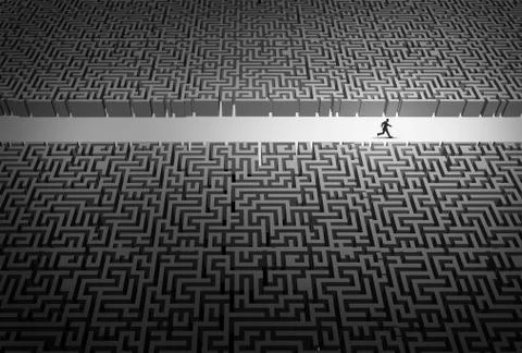 Business Strategy Pathway Stock Illustration