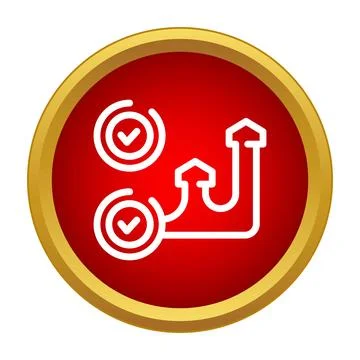 Business strategy planning process complete icon 스톡 일러스트