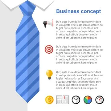 Business strategy presentation slide Stock Illustration