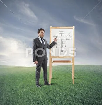 Business strategy training Stock Photos