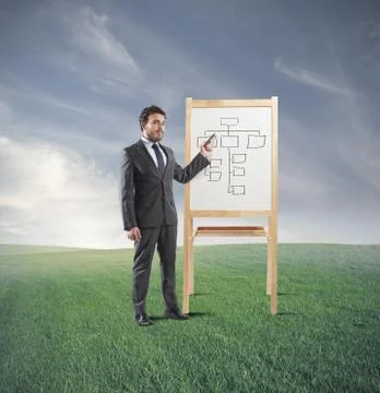 Business strategy training Stock Photos