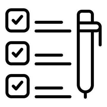 Business study icon outline vector. Case research Stockillustratie