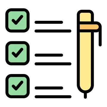 Business study icon vector flat Stockillustratie