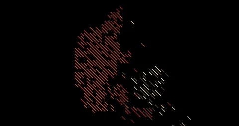 Business Style Denmark Map Animation with Diagonal Slides Stock Footage 325718295