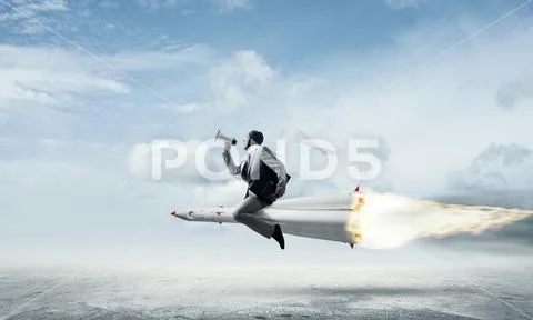 Business success and targets achievement concept. Stock Photos