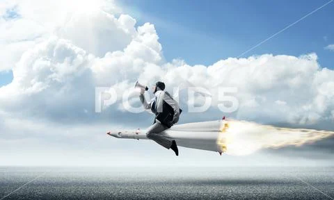 Business success and targets achievement concept. Stock Photos