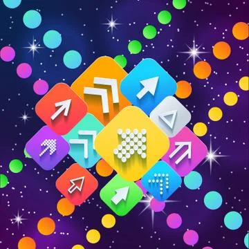 Business success concept. Arrows. Illustrazione stock