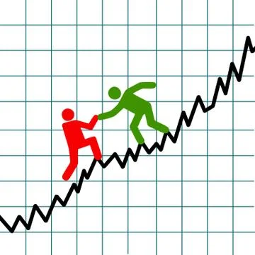 Business success help Illustrazione stock