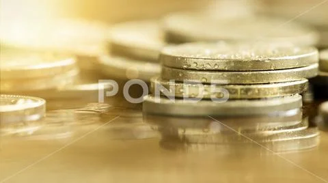 Business success - money coins Stock Photos