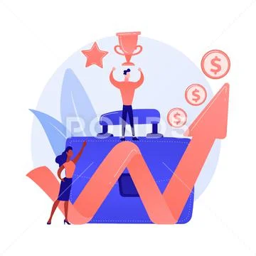 Business success vector concept metaphor Stock Illustrationen