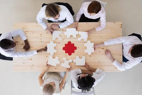 Business successful teamwork concept Stock Photos