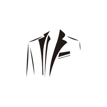 Business Suit Vector. wedding suit, fashion design illustration Stock Illustration