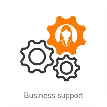 Business support Stock Illustration