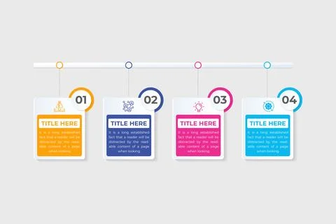 Business table infographic and data visualization template design with colo.. イラスト素材