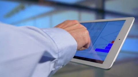 Business Tablet  Stock Footage 162396178