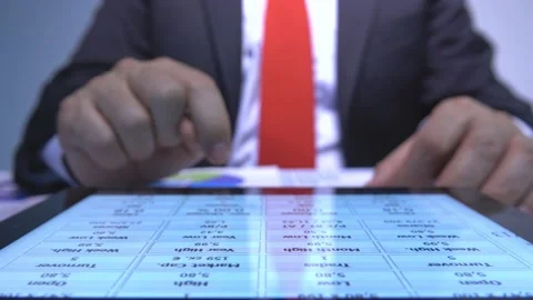 Business Tablet  스톡 동영상 200735149