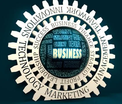 Business tags cloud Stock Illustration