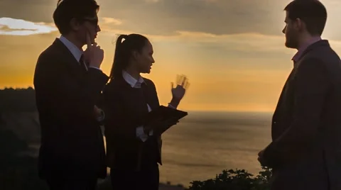 Business talk Stock Footage 67447510