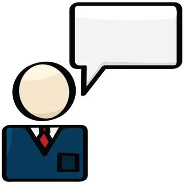 Business talk Stock Illustration
