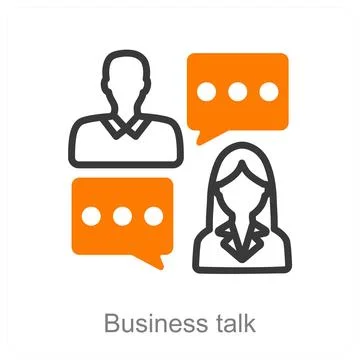 Business talk Illustration