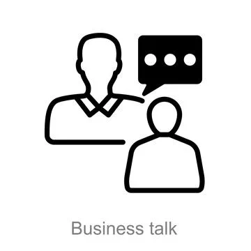 Business talk Illustration