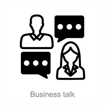 Business talk Illustration