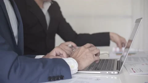 Business Talking between two managers Stock Footage 239019129