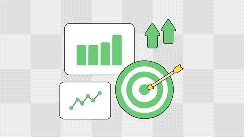 Business target achievement 스톡 동영상 334125348