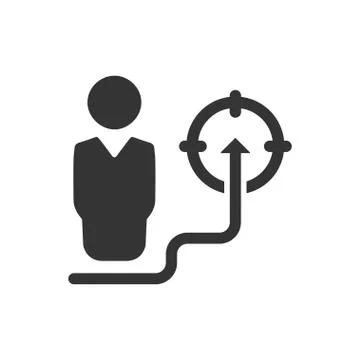 Business Target Icon Stock Illustration