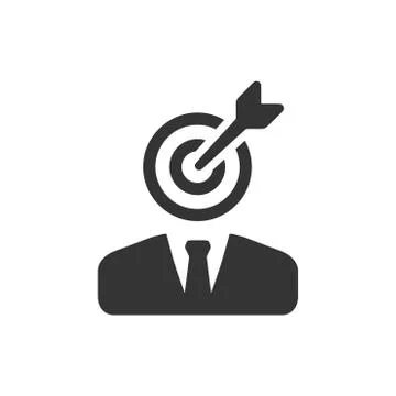Business Target Icon Illustrazione stock