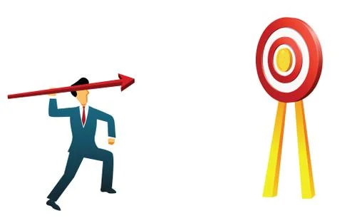 Business target Stock Illustration