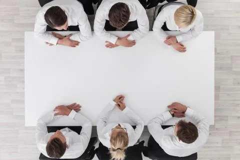 Business team around the table Stock Photos