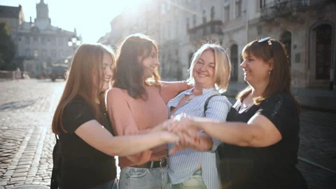 Business team brainstorming, work as teamwork, unity, stacking hands and palms Stock Footage 209620887
