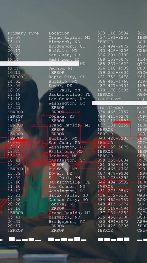 Business team collaborating with data processing animation overlay in office Stock Footage 319617054