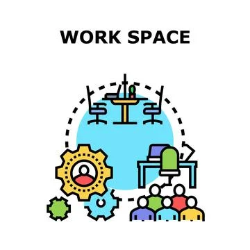 Business team collaborating in modern work space environment イラスト素材