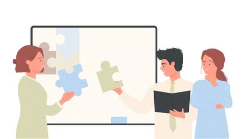 Business team collaboration Stock Illustration