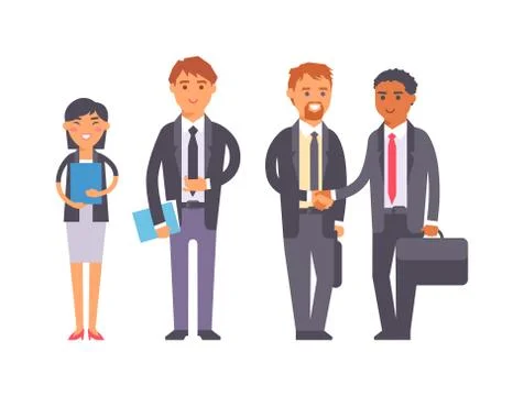 Business team command vector Illustrazione stock
