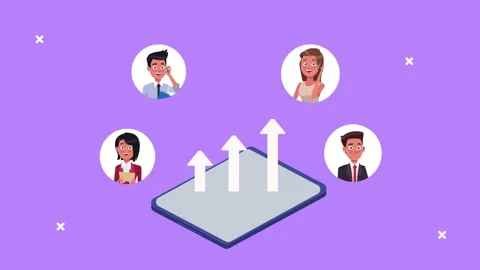Business team communication through digital tablet with growing charts repr.. Stock Footage 339212792