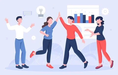 Business team concept 库存插图