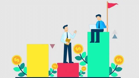 Business team development Alpha Channel Stock Footage 259194484