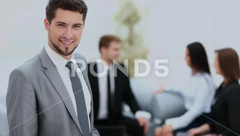 Business team discussing together plans Stock Photos